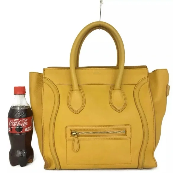 Authentic Micro Luggage Handbag In Drummed Calfskin comes with dustbag. - Picture 12 of 12